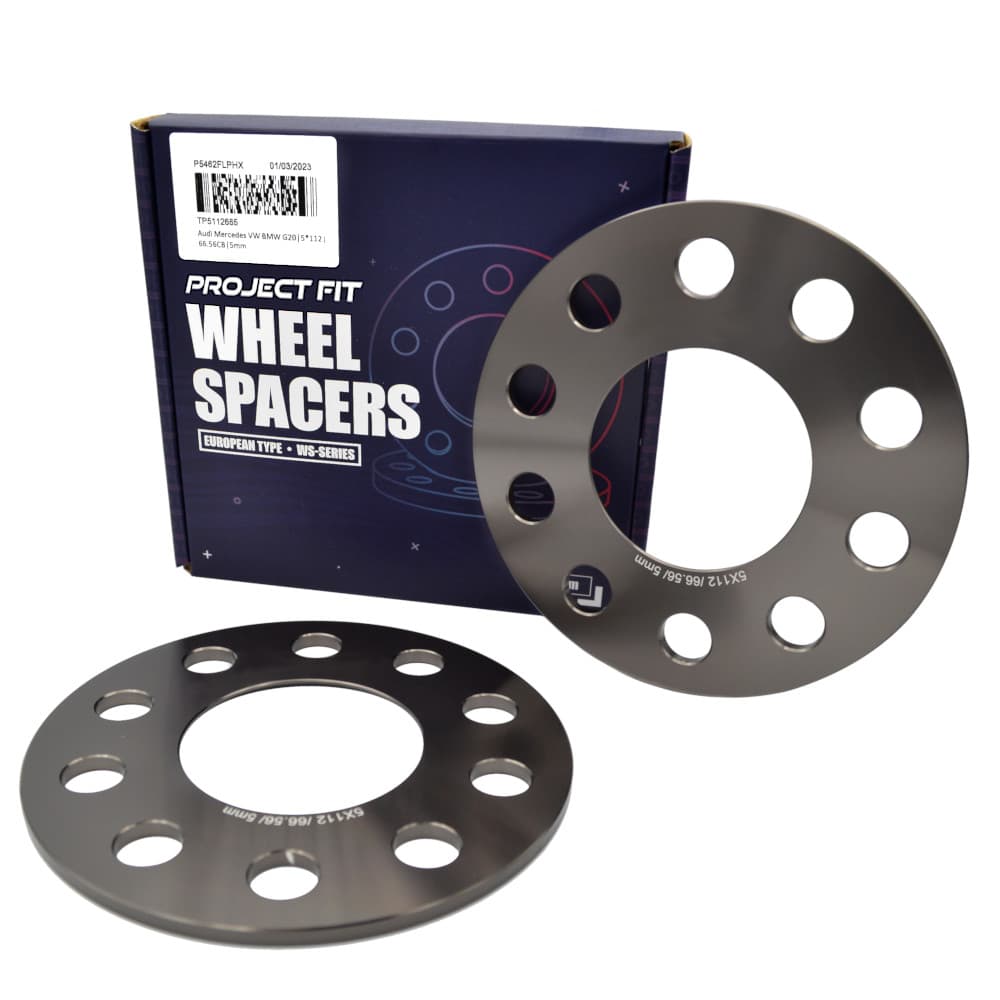 5mm Hub-Centric Wheel Spacers — Audi / Mercedes / VW / BMW G20 5x112 66.56 CB
